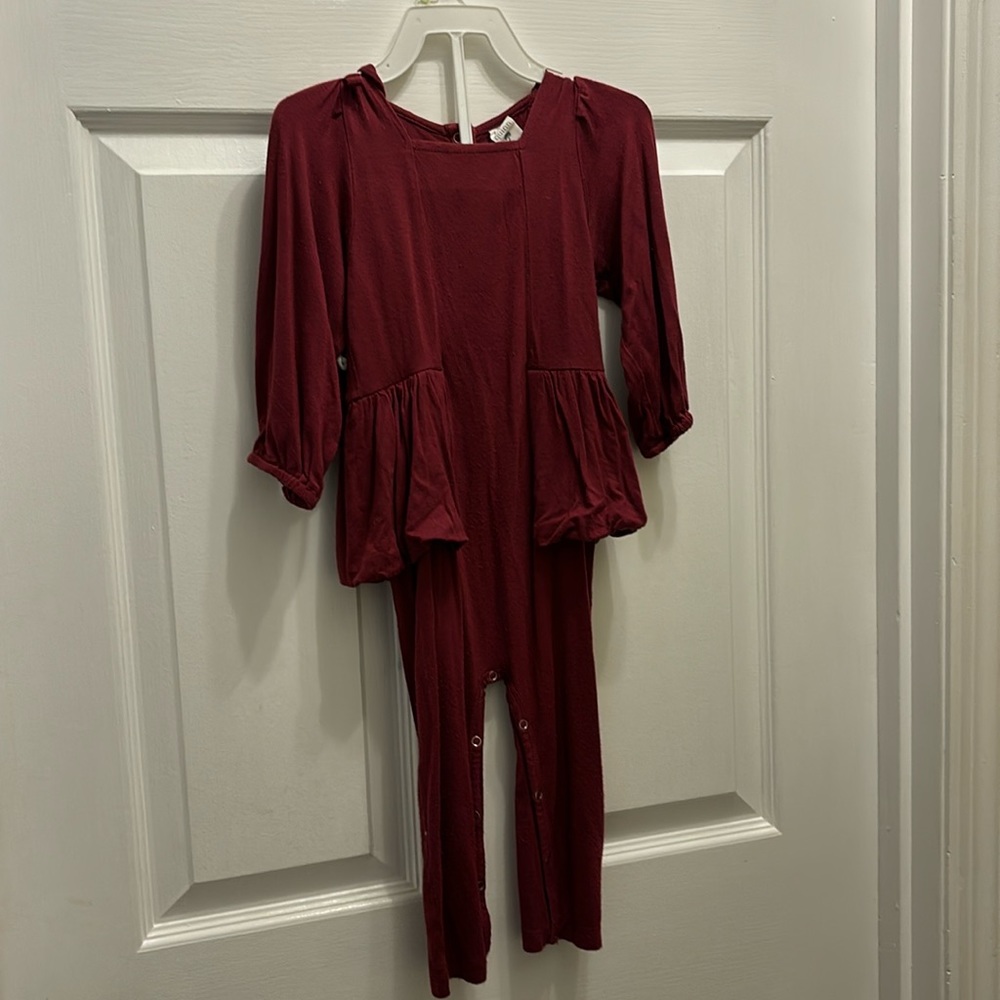 Kate Quinn long puff sleeve ballerina bubble(18-24) and matching elf hat (12-18)